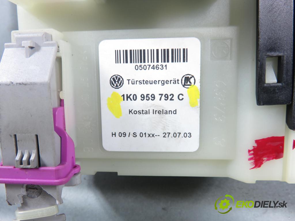 VW TOURAN (1T1, 1T2) MINIVAN 2005 75,00 1.6 - BGU 1595,00 mechanismus oken PPE 1K0959792C ; 1T1837730R