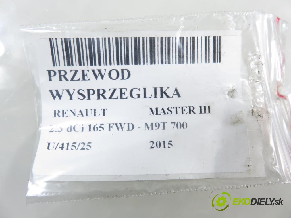 RENAULT MASTER III Platforma / podwozie (EV, HV, UV) KABINA/PLATFORMA 2015 0,00 2.3 dCi 165 FWD - M9T 700 2298,00 trubka vypínacího ložiska C1025124