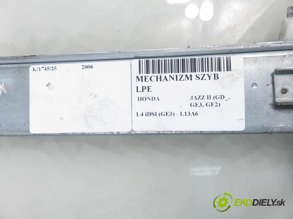 HONDA JAZZ II (GD_, GE3, GE2) HB 2006 0,00 1.4 iDSI (GE3) - L13A6 1339,00 mechanismus oken AT40016QA0
