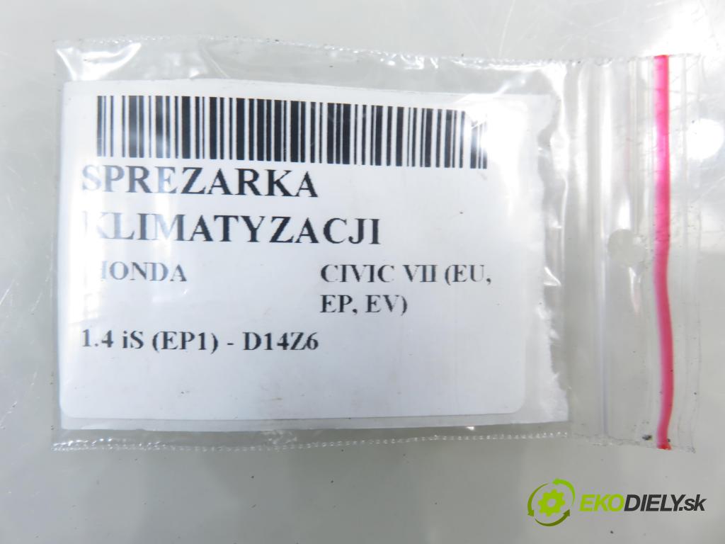 HONDA CIVIC VII Hatchback (EU, EP, EV) HB 2004 66,00 1.4 iS (EP1) 90 - D14Z6 1396,00 KOMPRESOR: klimatizace 38800PLAE021M2 (Kompresor klimatizace)