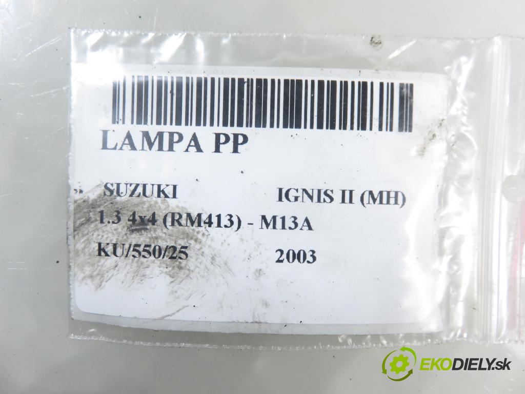 SUZUKI IGNIS II (MH) HB 2003 69,00 1.3 VVT 4x4 94 - M13A 1328,00 Svetlo PP