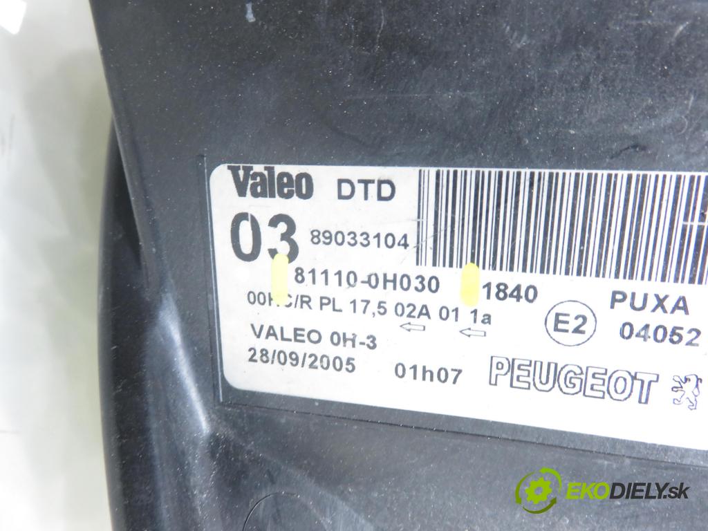 PEUGEOT 107 (PM_, PN_) HB 2006 50,00 1.0 68 - CFB (1KR) 998,00 Svetlo PP 811100H030
