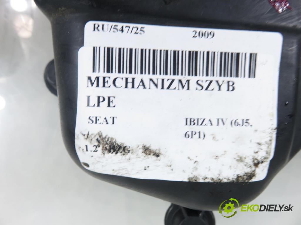 SEAT IBIZA IV (6J5, 6P1) HB 2009 51,00 1.2 12V DOHC 70 - BZG 1198,00 mechanismus oken 6J4837401