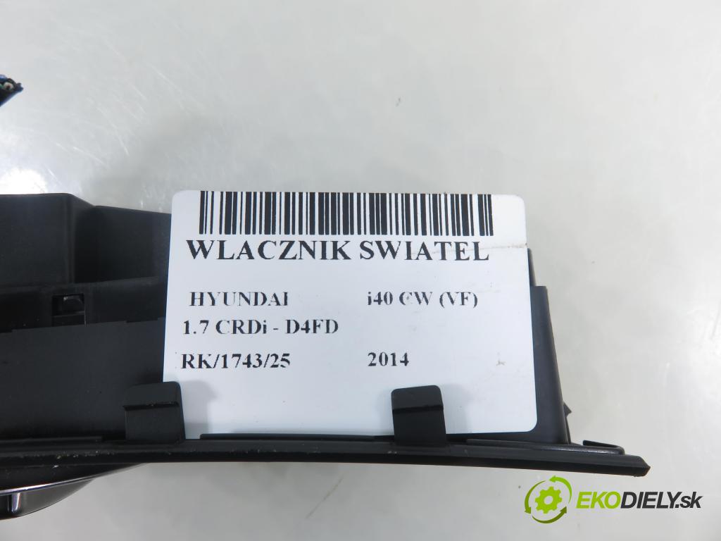 HYUNDAI i40 CW (VF) KOMBI 2014 100,00 1.7 CRDi 136 - D4FD 1685,00 přepínač světla 933003Z050