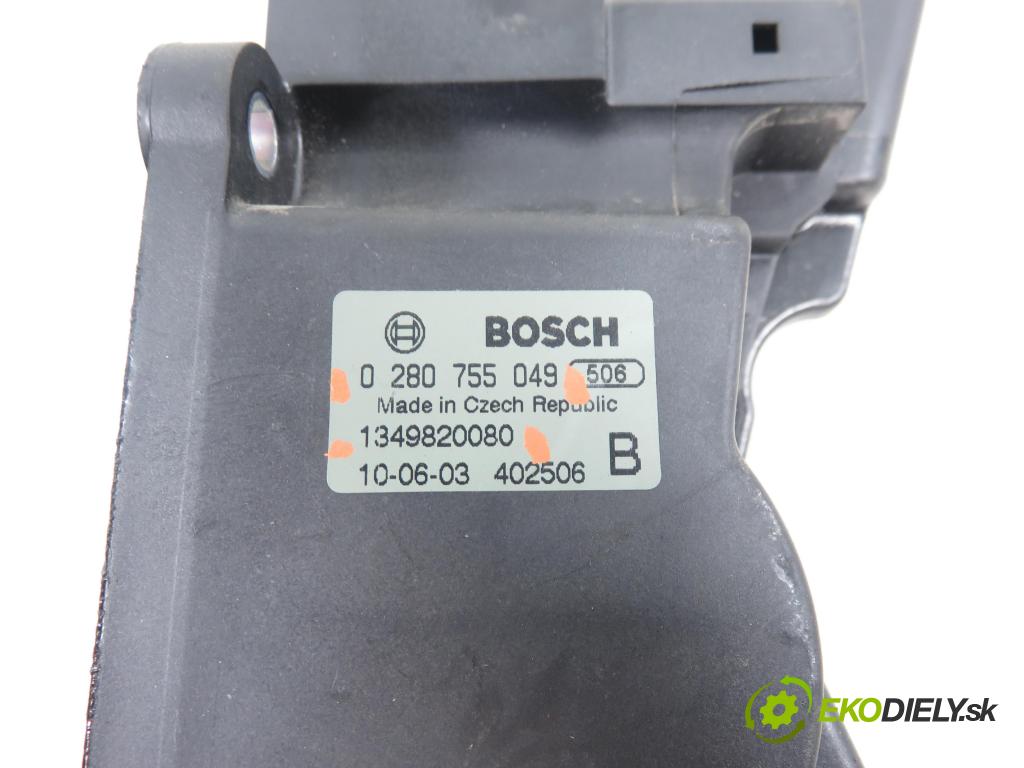 FIAT DUCATO Furgon (250_, 290_) FURGON 2010 74,00 100 Multijet 2.2 D - 4HV 2198,00 Potenciometer plynu 0280755049 ; 1349820080 (Potenciometer plynového pedálu)