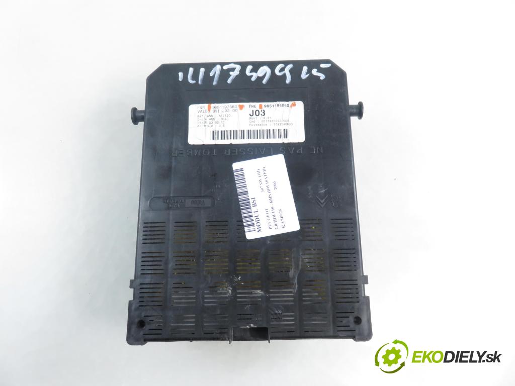 PEUGEOT 307 SW (3H) KOMBI 2003 79,00 2.0 HDI 110 - RHS 1997,00 MODUL BSI 9651197580 ; 9651196880