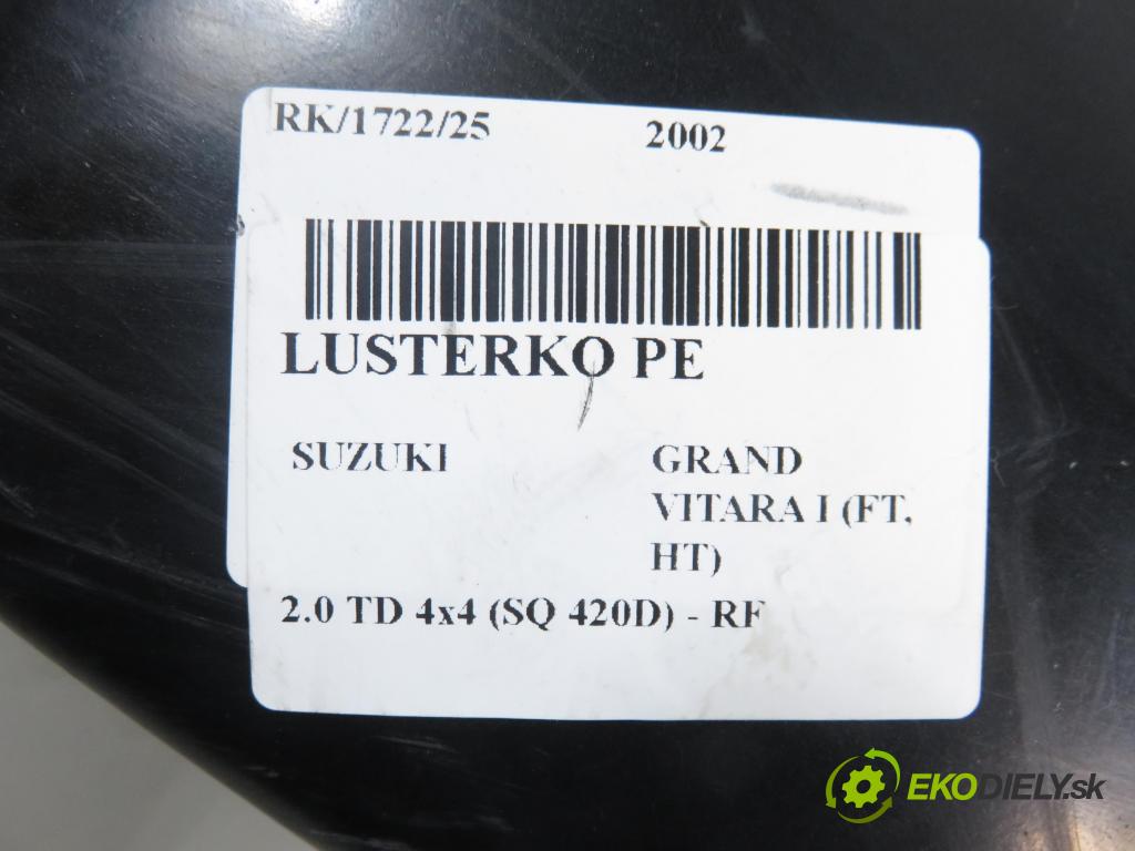 SUZUKI GRAND VITARA I (FT, HT) TERENOWY 2002 64,00 2.0 TD 87 4x4 - RF (MAZDA) 1998,00 Spätné zrkadlo