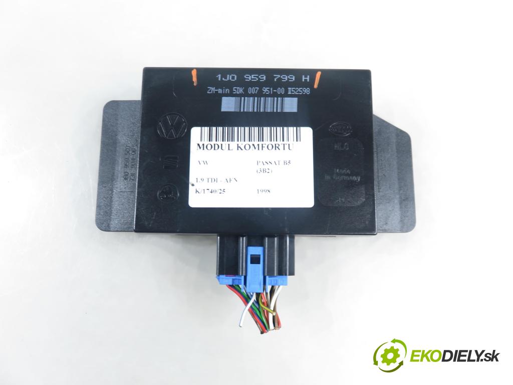 VW PASSAT B5 (3B2) SEDAN 1998 81,00 1.9 TDI 110 - AFN 1896,00 MODUL komfortu 1J0959799H