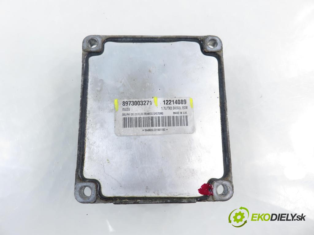OPEL COMBO C KOMBIVAN 2002 48,00 1.7 DI 16V - Y 17 DTL 1686,00 Riadiaca jednotka Motor 12214089 ; 8973003271
