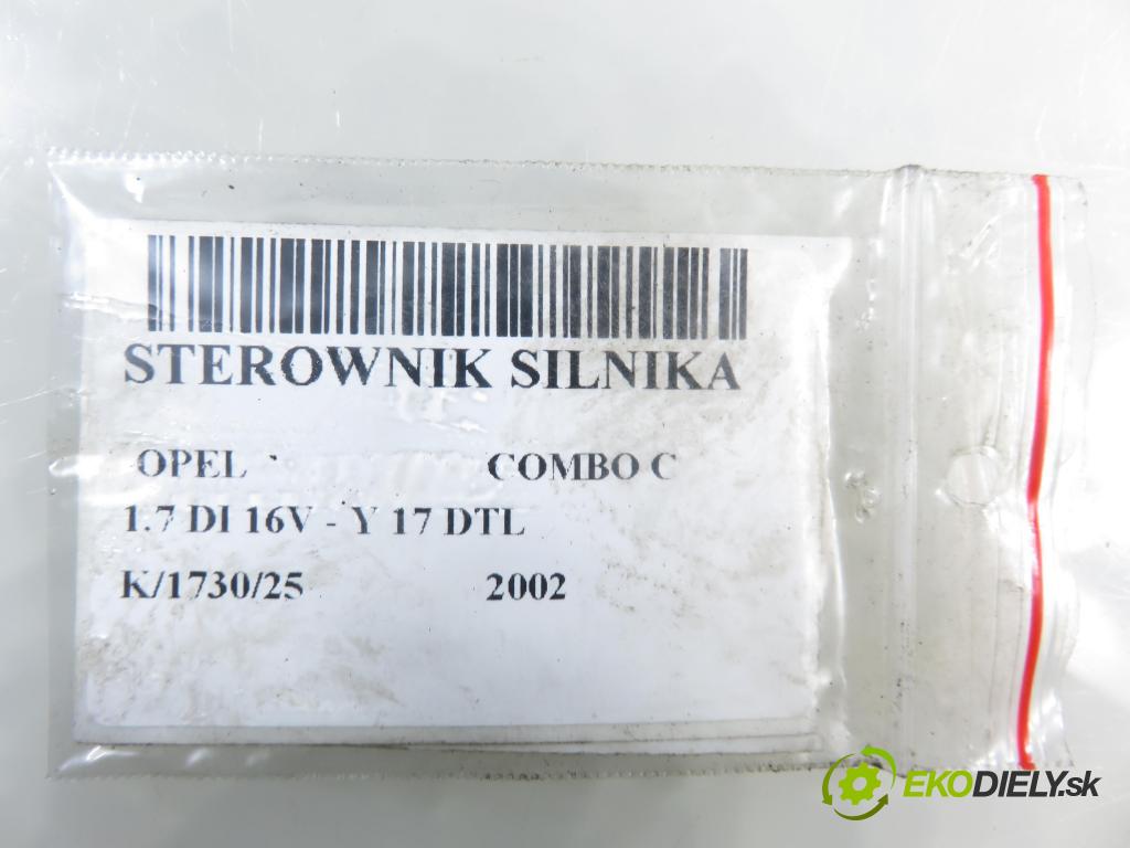 OPEL COMBO C KOMBIVAN 2002 48,00 1.7 DI 16V - Y 17 DTL 1686,00 Riadiaca jednotka Motor 12214089 ; 8973003271