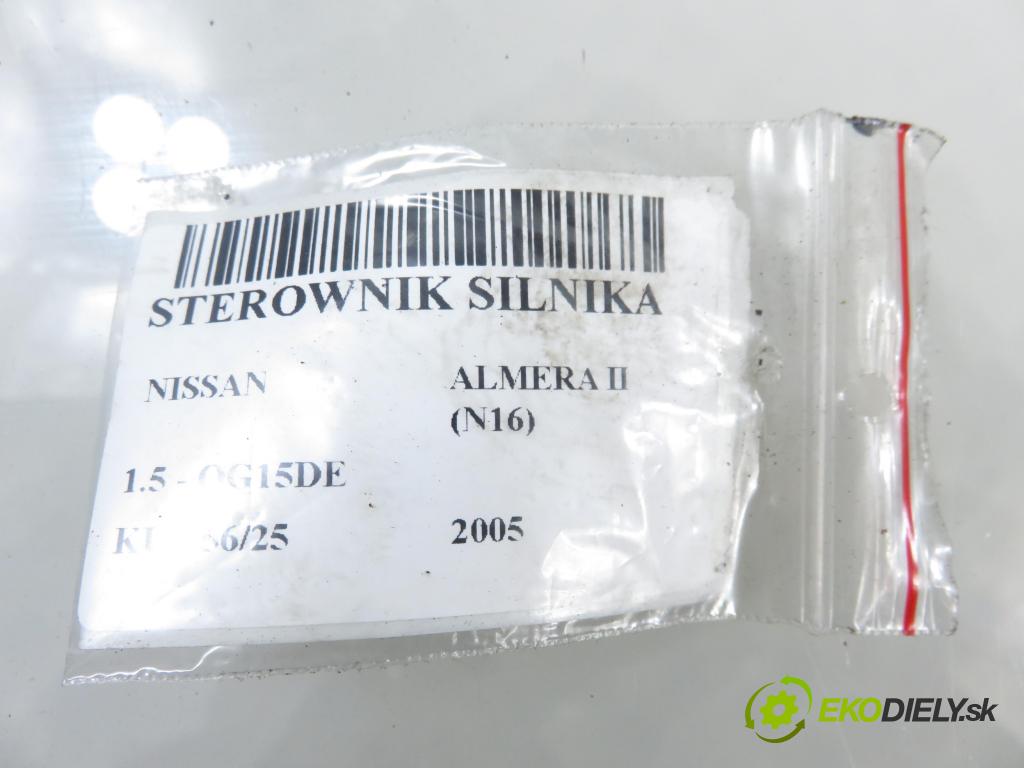 NISSAN ALMERA II Hatchback (N16) HB 2005 72,00 1.5 - QG15DE 1498,00 Riadiaca jednotka Motor MEC32211