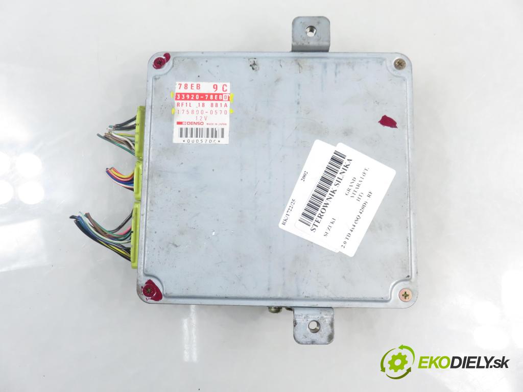 SUZUKI GRAND VITARA I (FT, HT) TERENOWY 2002 64,00 2.0 TD 87 4x4 - RF (MAZDA) 1998,00 Riadiaca jednotka Motor 3392078EB0 ; 1758000570