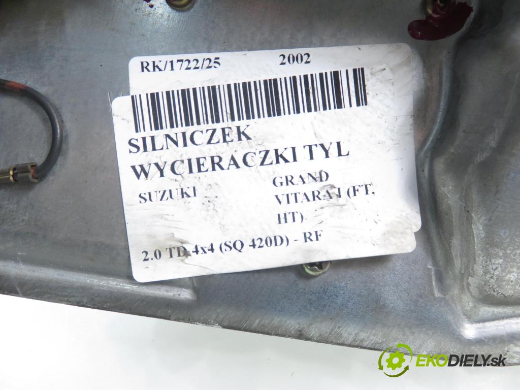 SUZUKI GRAND VITARA I (FT, HT) TERENOWY 2002 64,00 2.0 TD 87 4x4 - RF (MAZDA) 1998,00 Motorček stierače zadné
