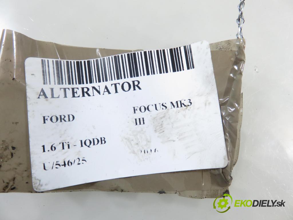 FORD FOCUS III HB 2016 77,00 1.6 Ti VCT 105 - IQDB 1596,00 Alternátor AV6N10300HA ; TG12C087 (Alternátor)