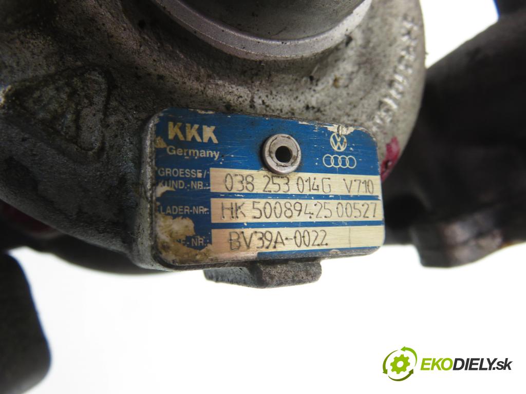 VW PASSAT B6 Variant (3C5) KOMBI 2006 77,00 1.9 TDI - BKC 1896,00 Turbodúchadlo 038253014G (Turbodúchadlo (kompletné))