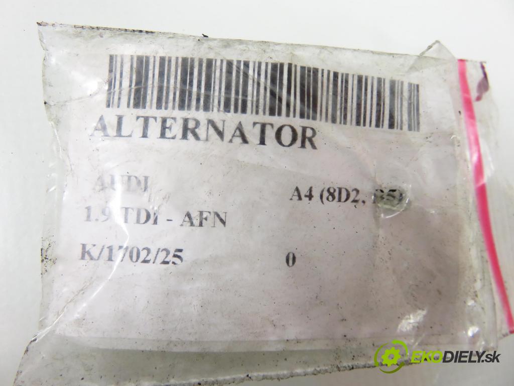 AUDI A4 (8D2, B5) SEDAN 1996 81,00 1.9 TDI 110 - AFN 1896,00 Alternátor 028903028 ; 0123515003 (Alternátor)