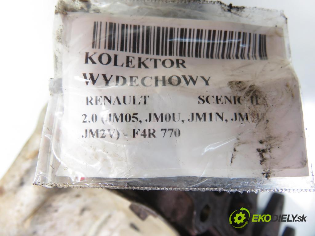 RENAULT SCENIC II (JM0/1_) MINIVAN 2004 99,00 2.0 135 - F4R 770 1998,00 Potrubie VYČERPAT: 138083 (Výfukové potrubie)