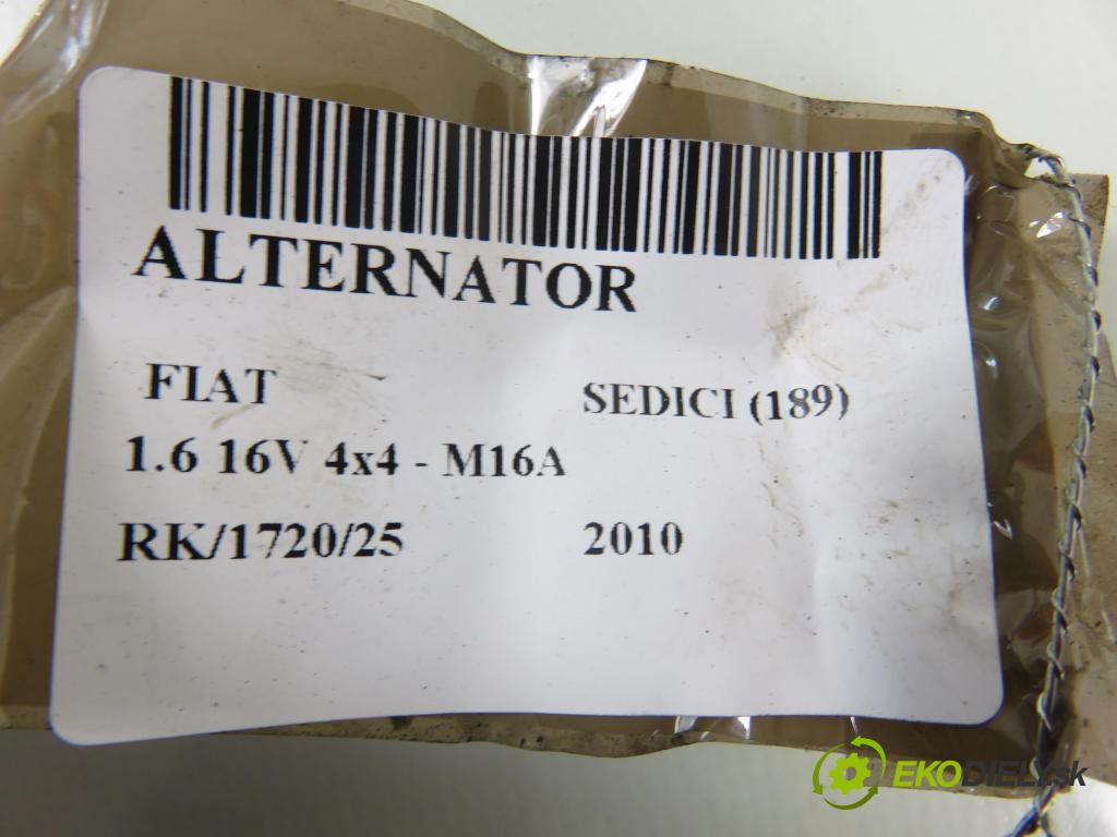 FIAT SEDICI (189_) CROSSOVER 2010 88,00 1.6 16V 120  4x4 - M16A 1586,00 Alternátor A5TB2292ZE ; 3140055L00 (Alternátor)