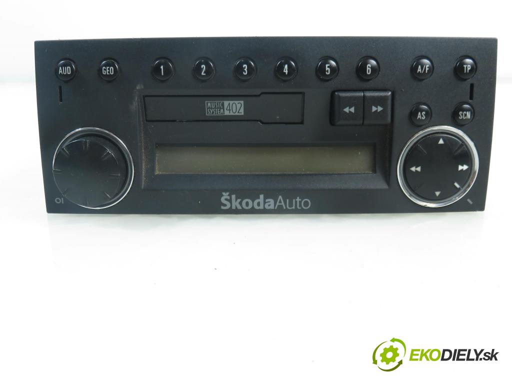 SKODA FABIA I (6Y2) HB 2003 74,00 1.9 TDI PD 100 - ATD 1896,00 RADIO 6Y0035160A