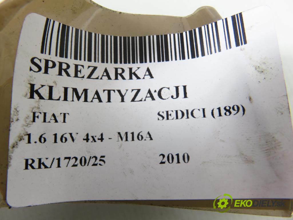 FIAT SEDICI (189_) CROSSOVER 2010 88,00 1.6 16V 120  4x4 - M16A 1586,00 KOMPRESOR: klimatizácie 9520062JA0 ; AKC200A083 ; MSC60CAS (Kompresor klimatizácie)