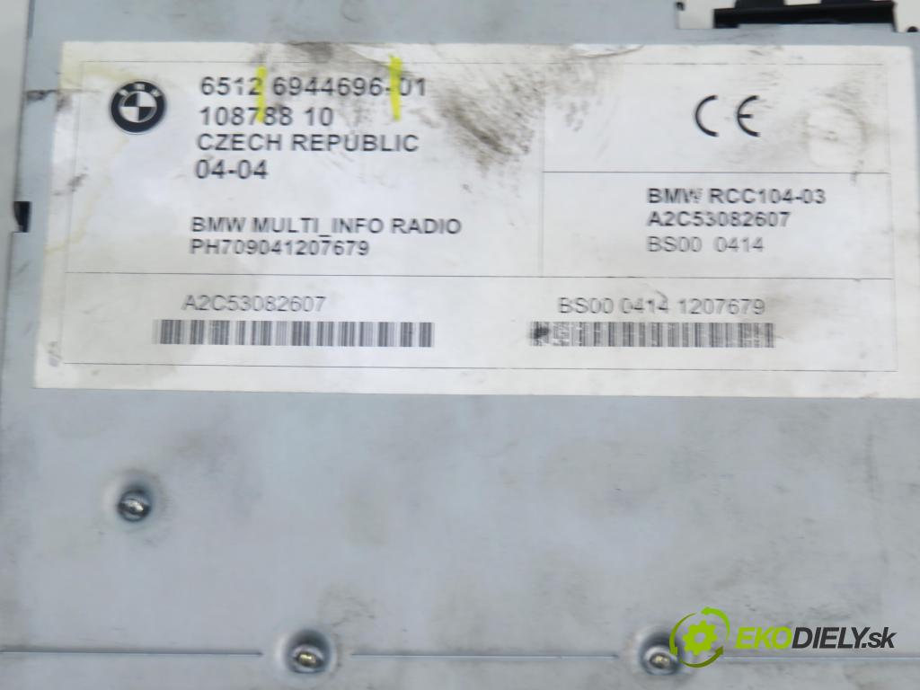 BMW 3 (E46) SEDAN 2004 110,00 320 d 150 - M47 D20 (204D4) 1995,00 RADIO 6944696