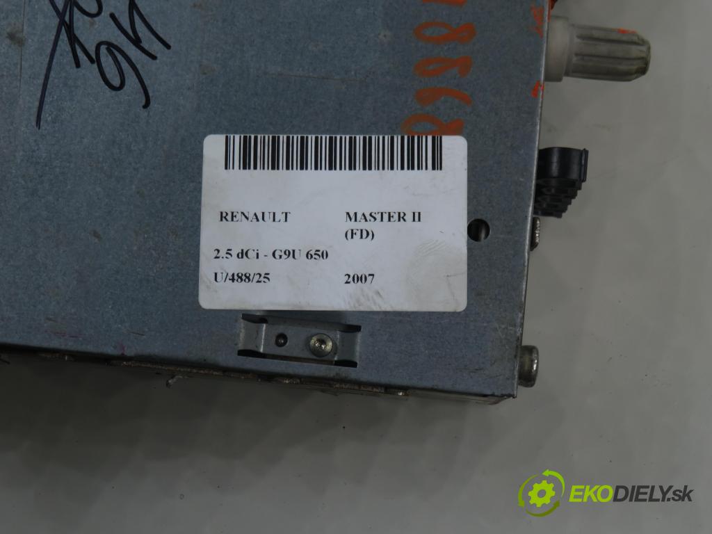 RENAULT MASTER II Skrzynia (FD) FURGON 2007 88,00 2.5 dCi 120 - G9U 650 2464,00 RADIO CD 8200607918B ; 8200607918T