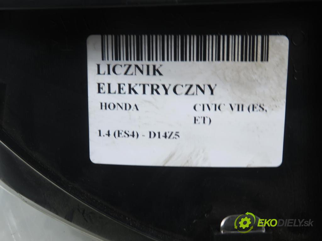HONDA CIVIC VII Hatchback (EU, EP, EV) HB 2004 55,00 1.4 i 75 - D14Z6 1396,00 Prístrojovka elektrický HR0319111