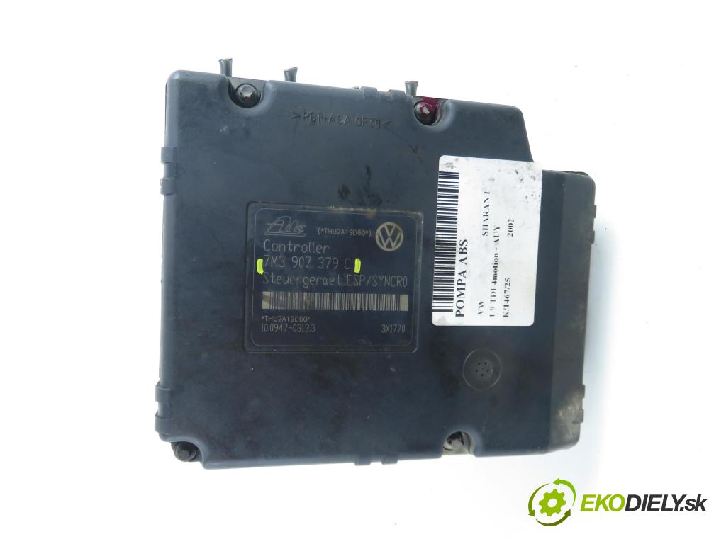 VW SHARAN (7M8, 7M9, 7M6) MINIVAN 2002 85,00 1.9 TDI PD 115 4motion - AUY 1896,00 Pumpa ABS 7M3907379C ; 7M3614111B (Pumpa ABS)