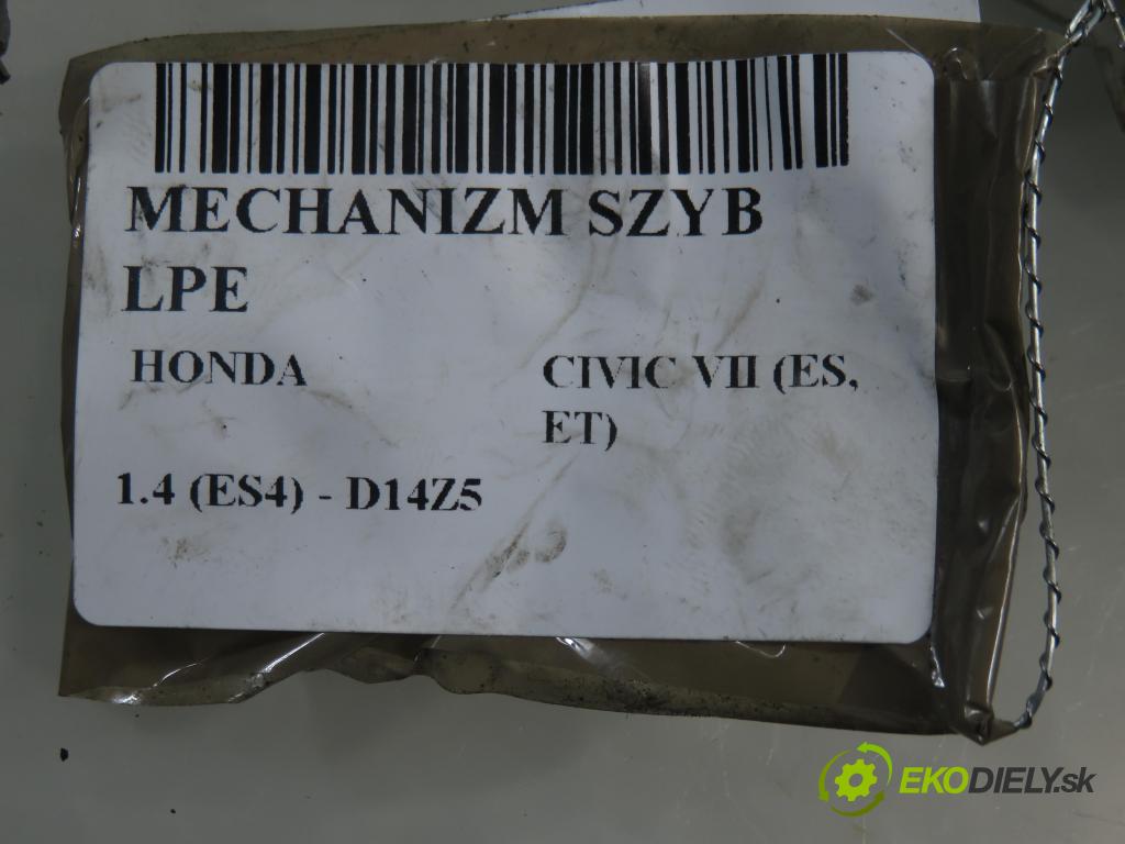 HONDA CIVIC VII Hatchback (EU, EP, EV) HB 2004 55,00 1.4 i 75 - D14Z6 1396,00 mechanismus oken
