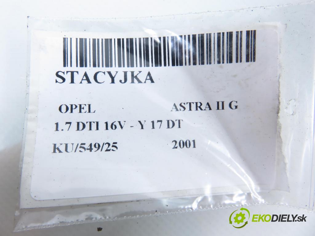 OPEL ASTRA G liftback (T98) HB 2001 55,00 1.7 DTI 16V - Y 17 DT 1686,00 spinačka 90589313 ; 24445098 (Spínacia skrinka)