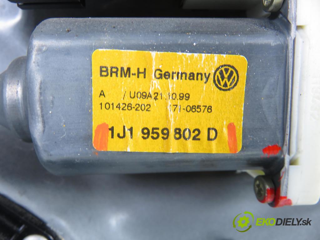 VW BORA (1J2) SEDAN 2000 85,00 2 - AQY 1984,00 mechanismus oken PPE 1J4837730AA ; 1J1959802D