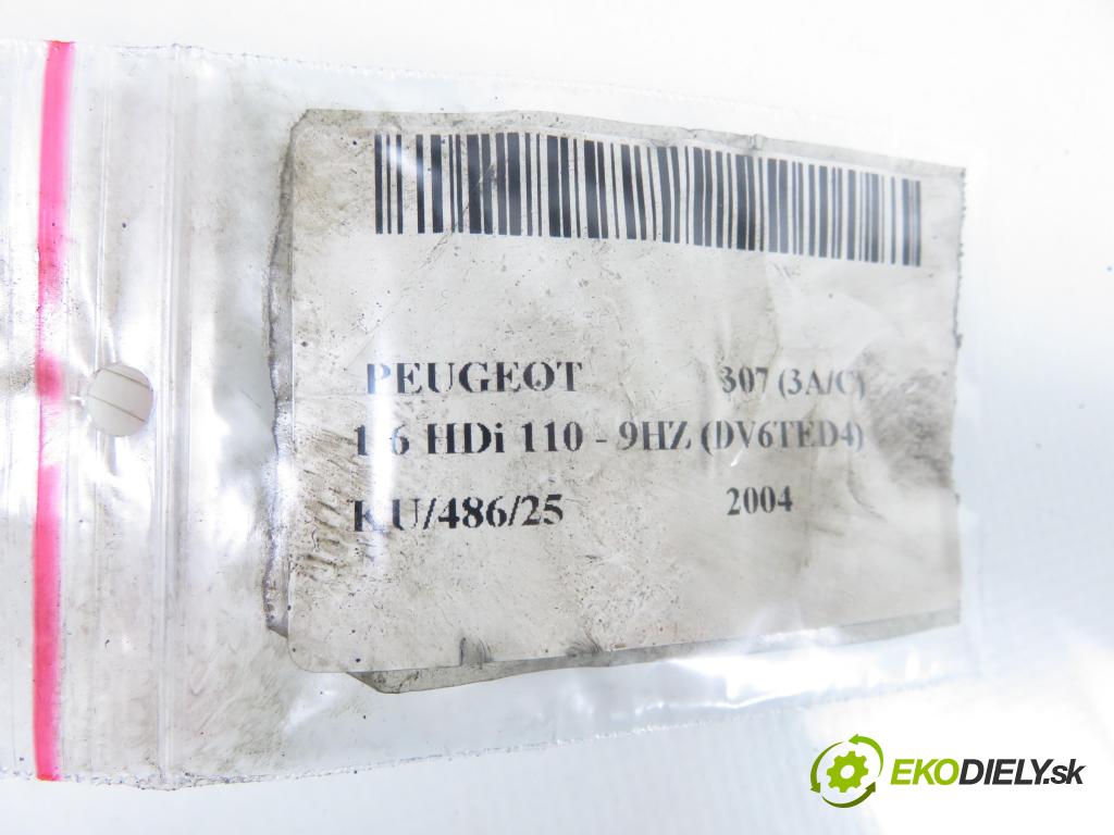 PEUGEOT 307 (3A/C) HB 2004 80,00 1.6 HDi 110 1560,00 vstrekovač 0986435090 (Vstrekovač paliva)