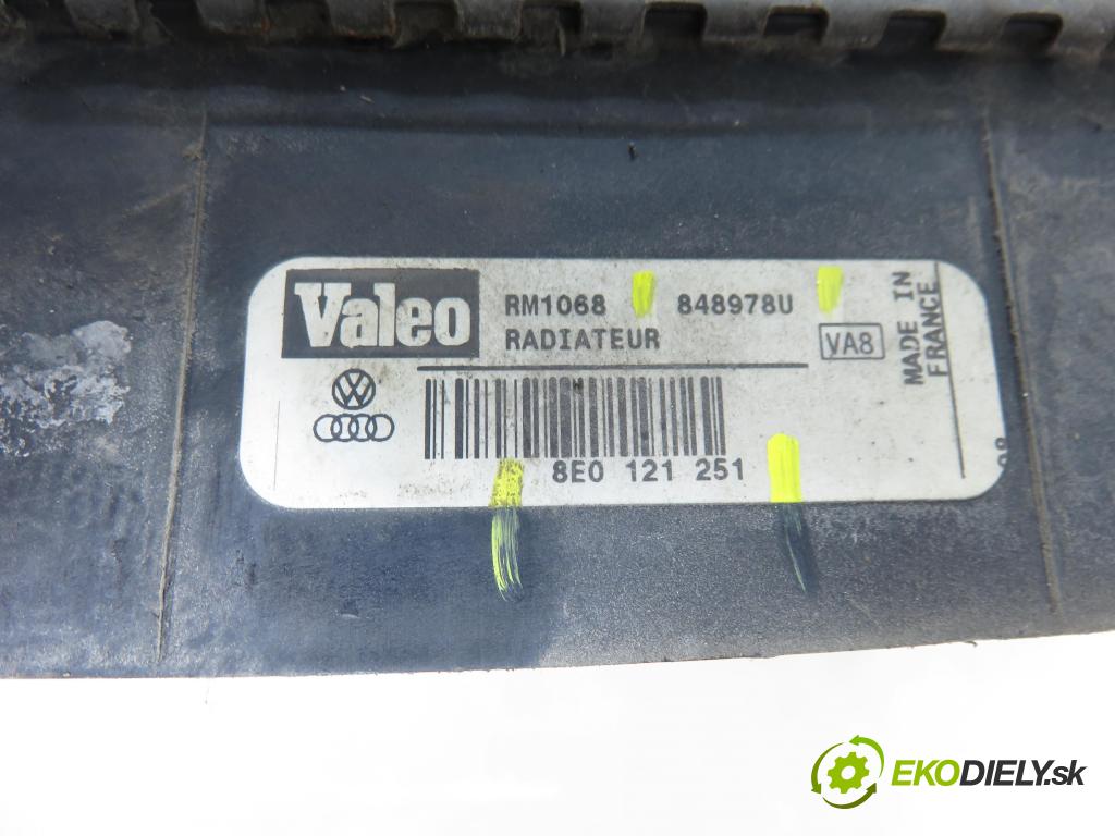 AUDI A4 Avant (8ED, B7) KOMBI 2007 103,00 2.0 TDI - BPW 1968,00 chladič vody 8E0121251 ; 848978U