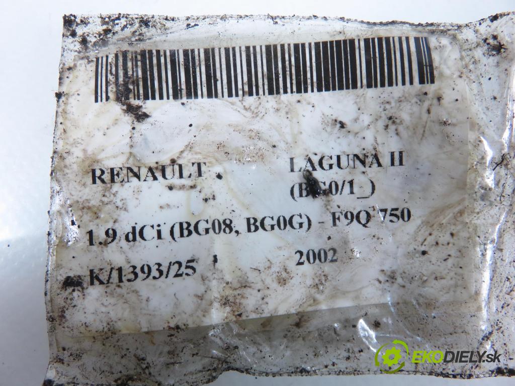 RENAULT LAGUNA II (BG0/1_) LIFTBACK 2002 88,00 1.9 dCi 120 - F9Q 750 1870,00 vstrekovač 0445110021 ; 7700111014 (Vstrekovač paliva)