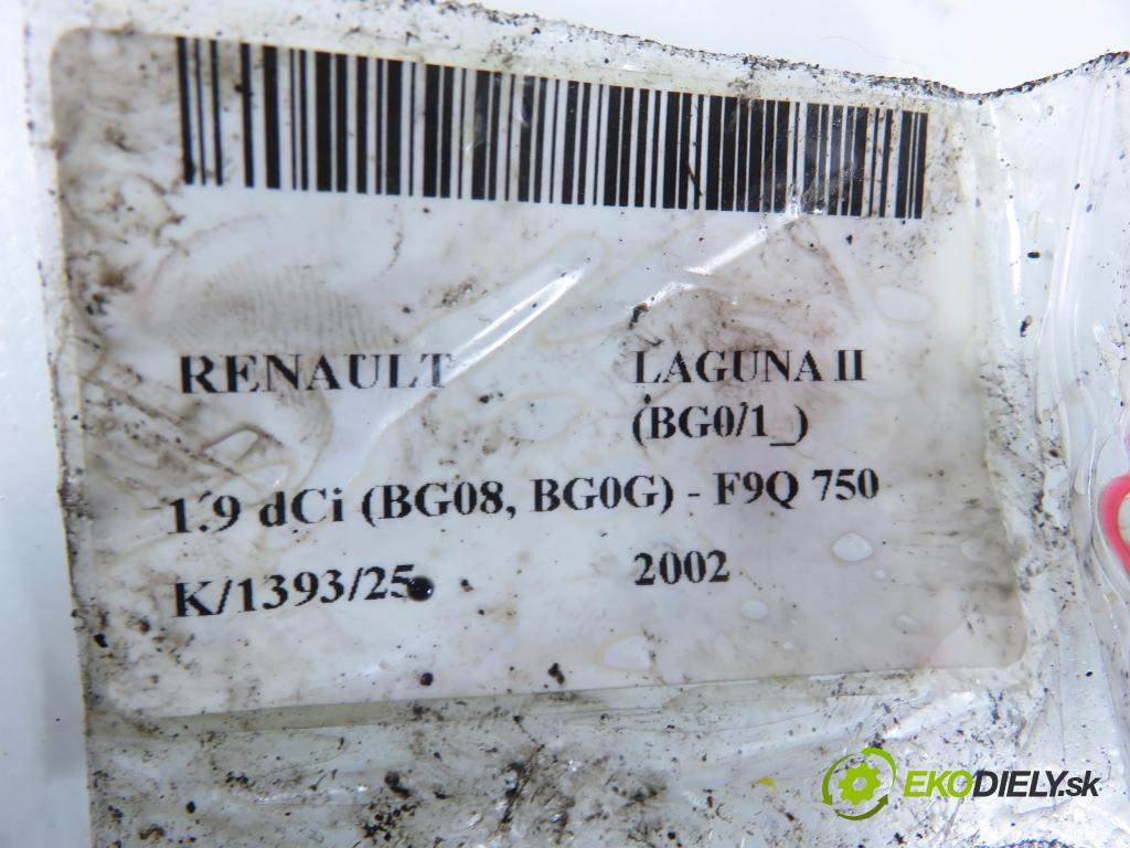 RENAULT LAGUNA II (BG0/1_) LIFTBACK 2002 88,00 1.9 dCi 120 - F9Q 750 1870,00 vstrekovač 0445110021 ; 7700111014 (Vstrekovač paliva)