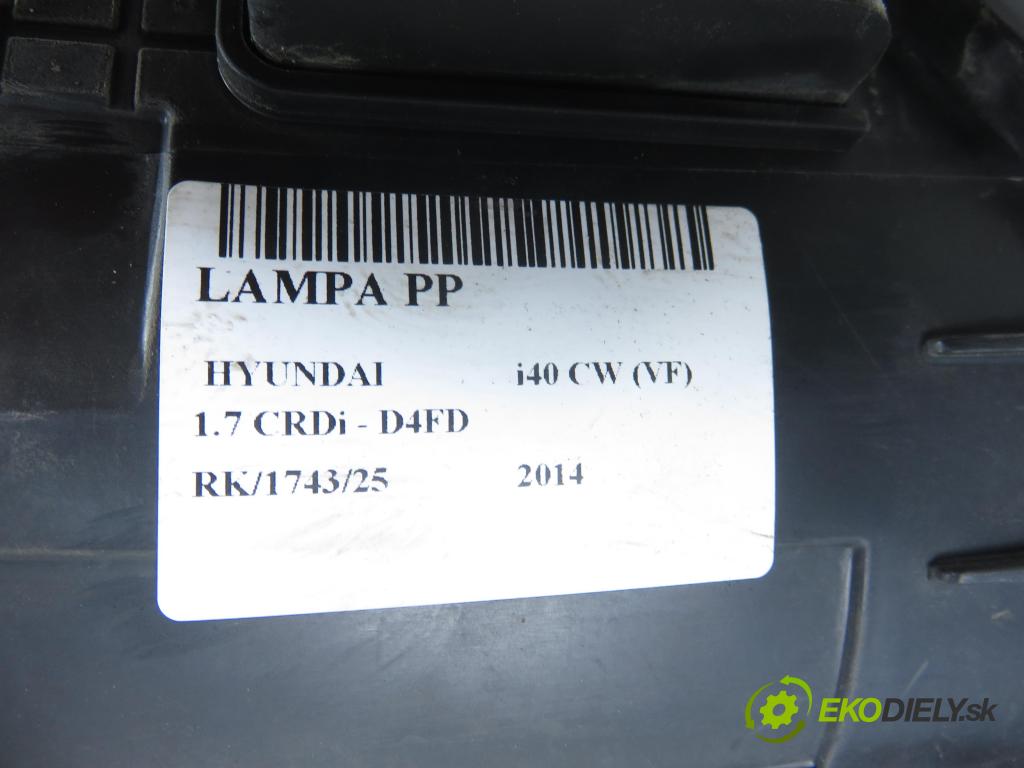 HYUNDAI i40 CW (VF) KOMBI 2014 100,00 1.7 CRDi 136 - D4FD 1685,00 Svetlo PP