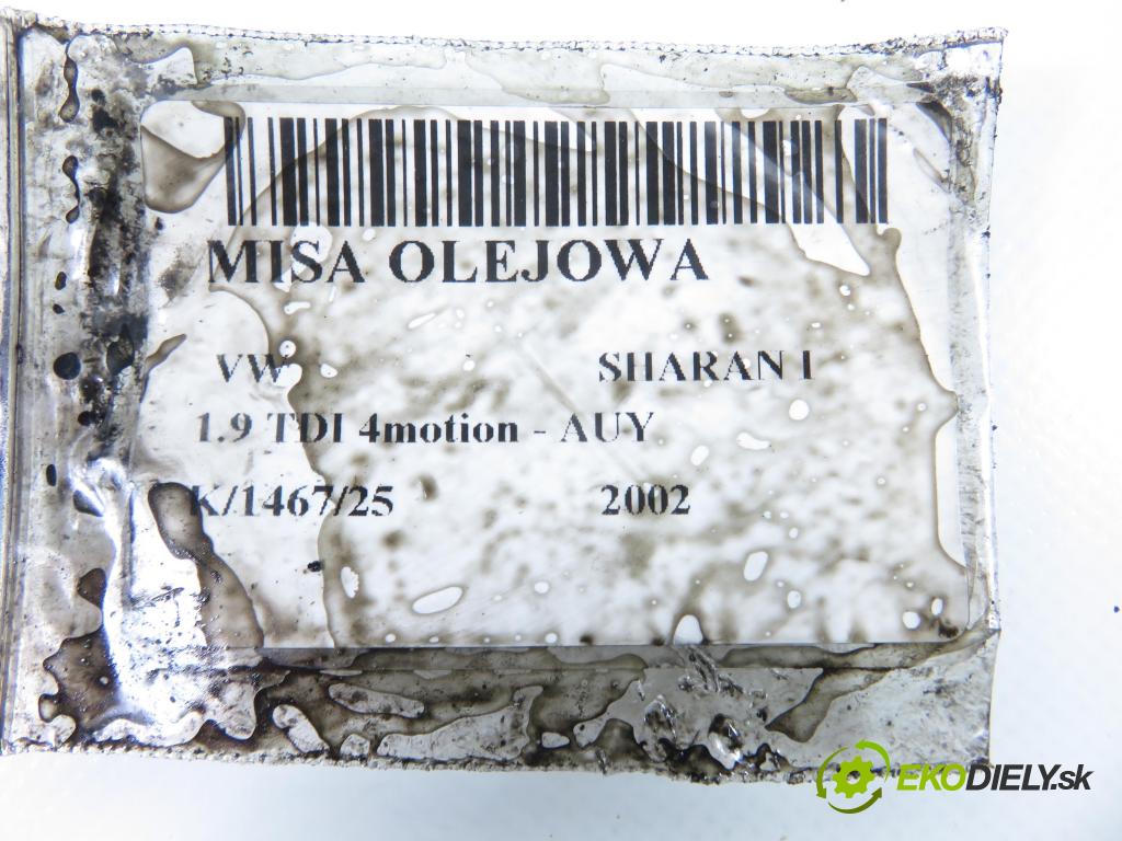 VW SHARAN (7M8, 7M9, 7M6) MINIVAN 2002 85,00 1.9 TDI PD 115 4motion - AUY 1896,00 Vaňa olejová 038103603B (Olejová vaňa)