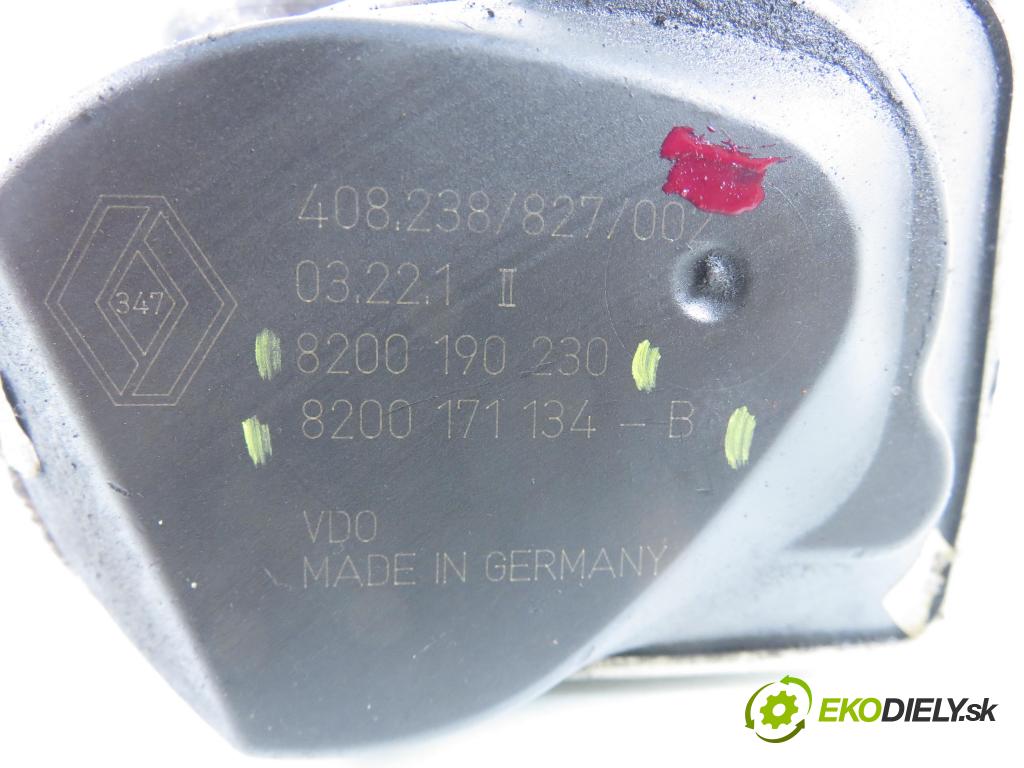 RENAULT SCENIC II (JM0/1_) MINIVAN 2004 99,00 2.0 135 - F4R 770 1998,00 Škrtiaca klapka 8200171134B ; 8200190230 (Škrtiaca klapka)