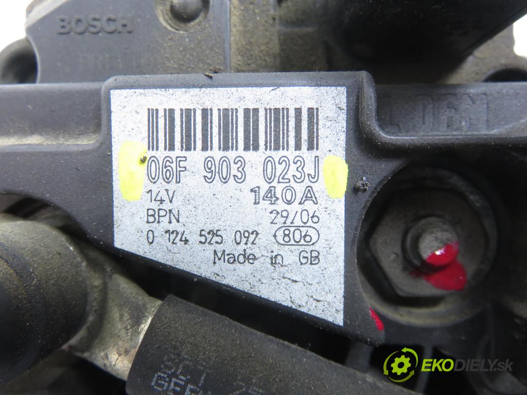 AUDI A4 Avant (8ED, B7) KOMBI 2007 103,00 2.0 TDI - BPW 1968,00 Alternátor 06F903023J (Alternátor)