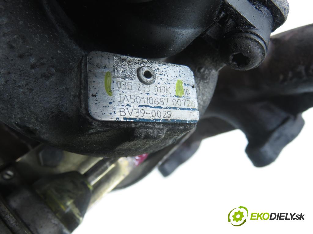 VW CADDY III Furgon (2KA, 2KH, 2CA, 2CH) FURGON 2007 77,00 1.9 TDI - BLS 1896,00 Turbodúchadlo 03G253019K (Turbodúchadlo (kompletné))