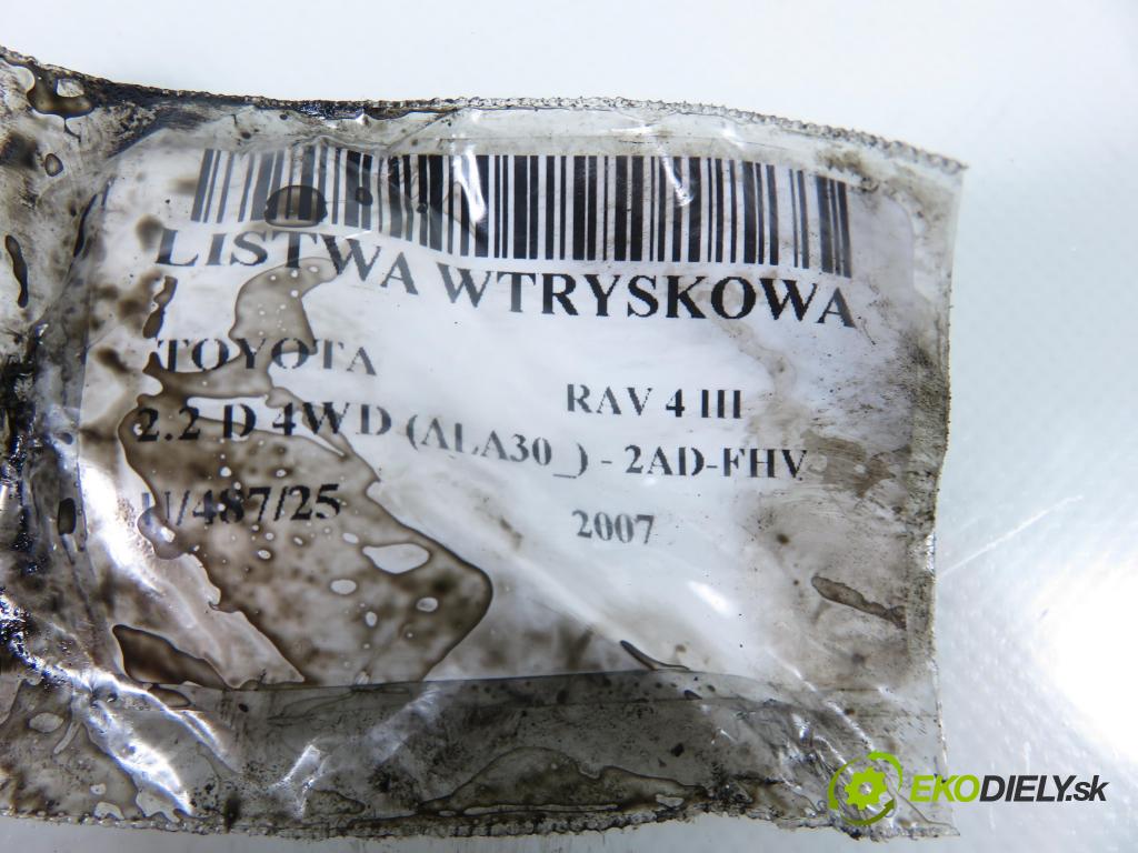 TOYOTA RAV 4 III (_A3_) SUV 2007 130,00 2.2 D 4WD 177 - 2AD-FHV 2231,00 Lišta vstrekovacia 8945871010 (Vstrekovacia lišta)