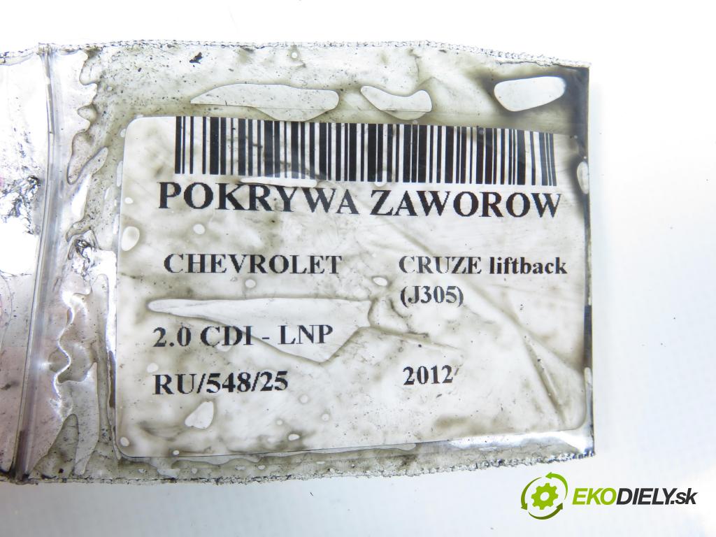 CHEVROLET CRUZE liftback (J305) HB 2012 120,00 2.0 Dsl - LNP 1998,00 kryt Ventilů 25186591