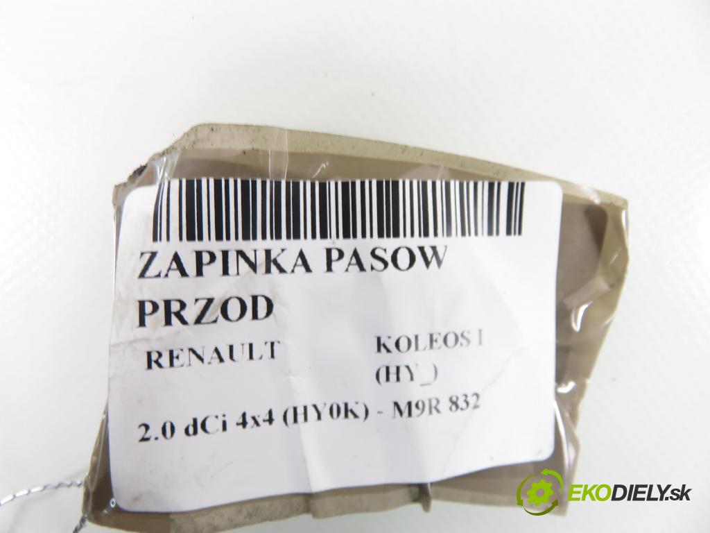 RENAULT KOLEOS I (HY_) SUV 2008 110,00 2.0 dCi 4x4 150 - M9R 832 1995,00 zapínače pásov predný NSB1094