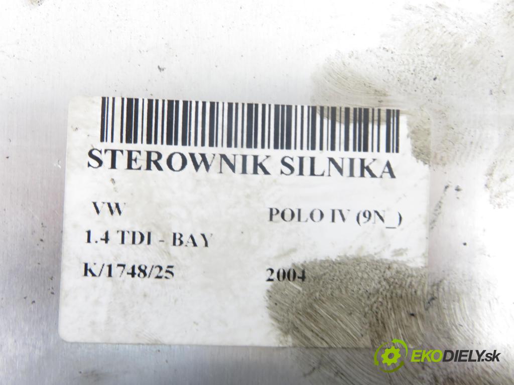 VW POLO (9N_) HB 2004 55,00 1.4 TDI - BAY 1422,00 Riadiaca jednotka Motor 045906019BH ; 0281011242