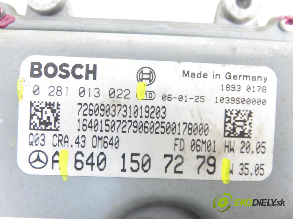 MERCEDES-BENZ KLASA A (W169) HB 2006 80,00 2.0 CDI 109 - OM 640.940 1991,00 Riadiaca jednotka Motor 6401507279 ; 0281013022