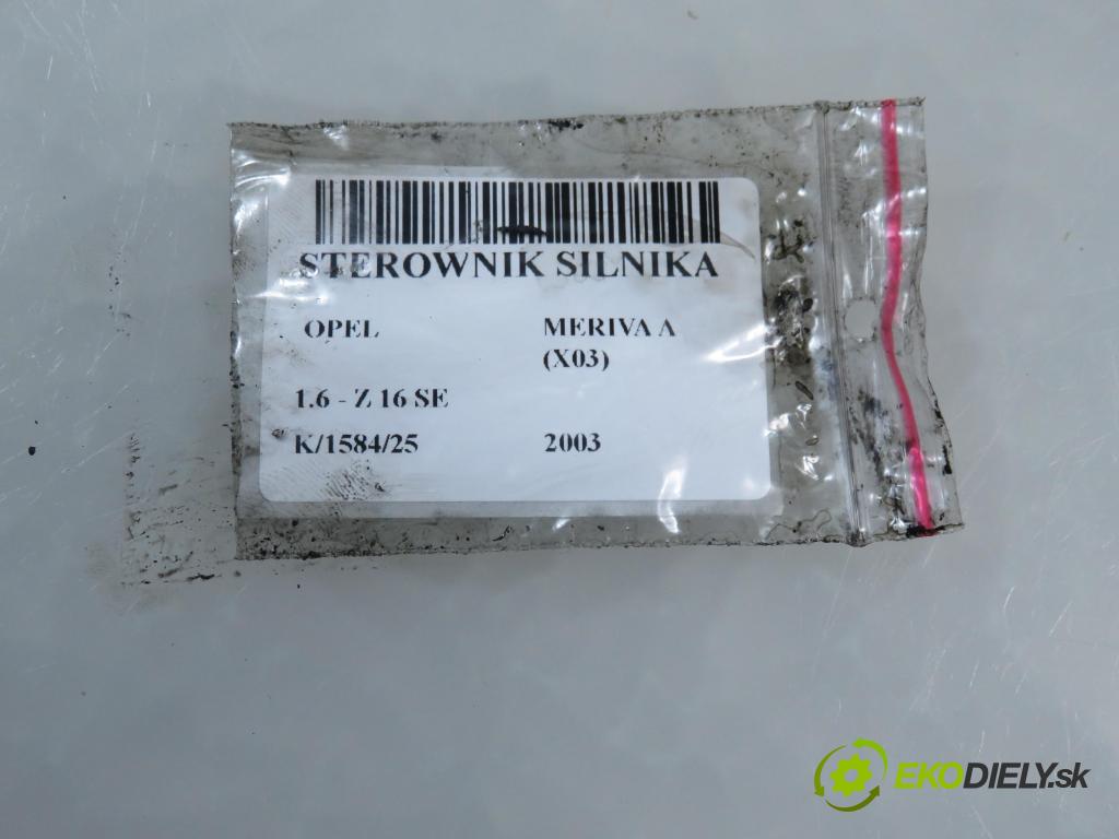 OPEL MERIVA A nadwozie wielkoprzestrzenne (MPV) (X03) HB 2003 64,00 1.6 - Z 16 SE 1598,00 Riadiaca jednotka Motor 12214830