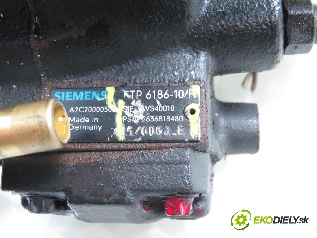 PEUGEOT PARTNER Combispace (5F) KOMBIVAN 2004 66,00 2.0 HDI - RHY (DW10TD) 1997,00 pumpa vysokého TLAK: FTP618610 ; 5WS40018 ; 9636818480