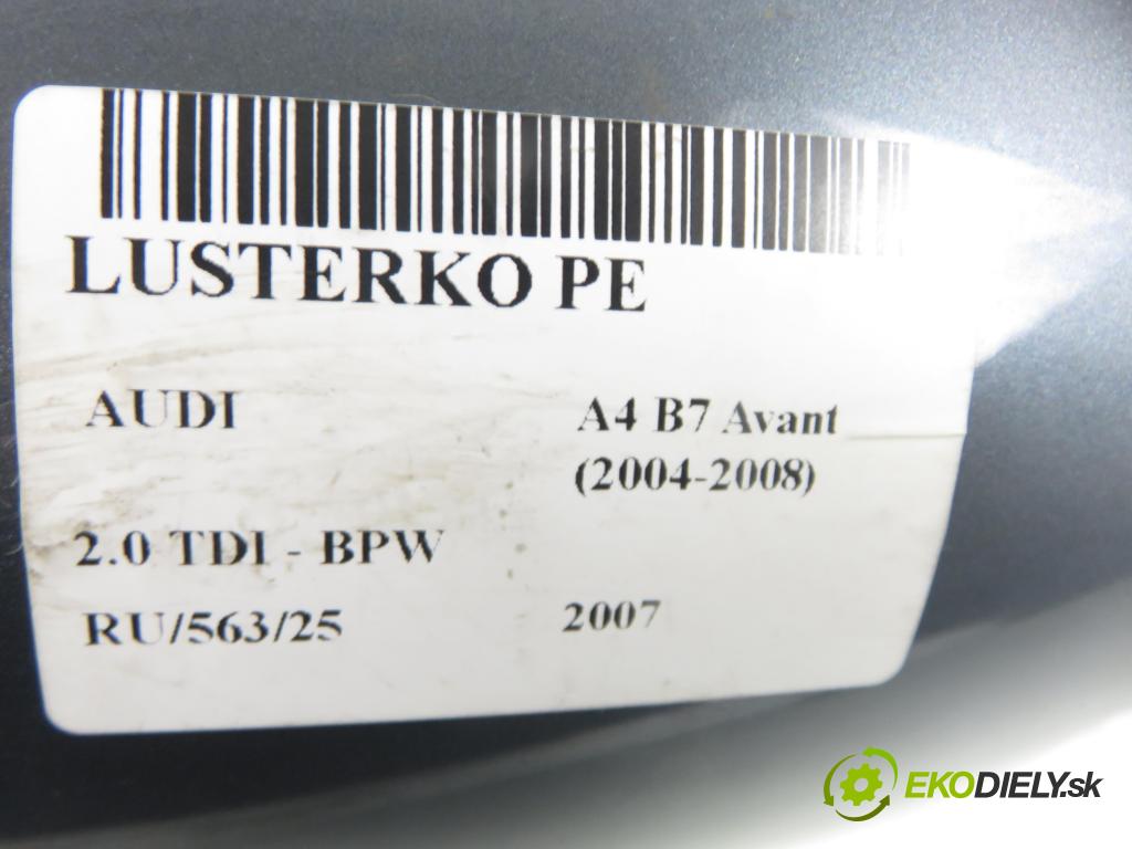 AUDI A4 Avant (8ED, B7) KOMBI 2007 103,00 2.0 TDI - BPW 1968,00 Spätné zrkadlo 