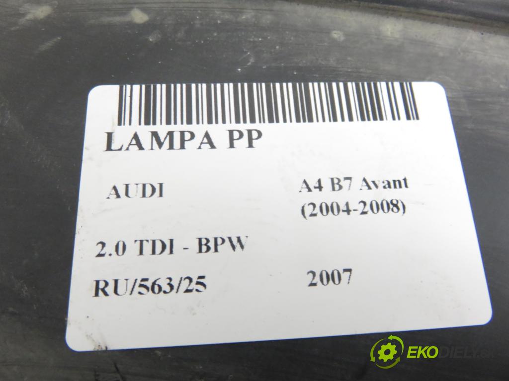 AUDI A4 Avant (8ED, B7) KOMBI 2007 103,00 2.0 TDI - BPW 1968,00 Svetlo PP 8E0941004AJ