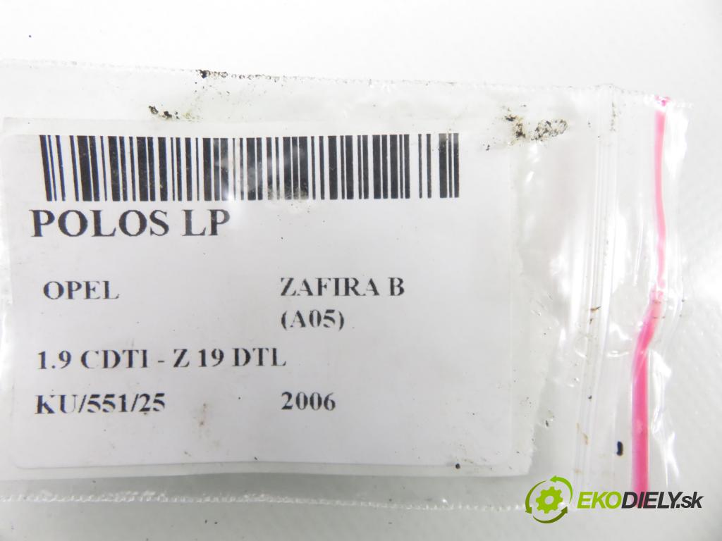 OPEL ZAFIRA B (A05) MINIVAN 2006 74,00 1.9 CDTI 8V 101 - Z 19 DTL 1910,00 Poloos LP 014915